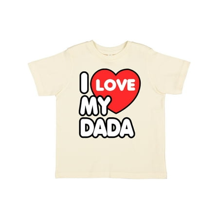 

Inktastic I Love My Dada Gift Toddler Boy or Toddler Girl T-Shirt