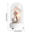thumbnail image 1 of JJKBVCLO Reindeers Lights Small Night Lights Snow Decorations Christmas Trees Glass Houses Christmas Decorations, 1 of 4