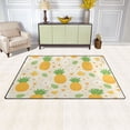 thumbnail image 3 of Pineapple and Flowers Pattern Memory Foam Area Rug 60"x39" Non Slip, Absorbent, Fade Proof for Living Room, Bedroom, Office, 3 of 7