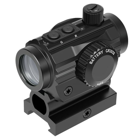 Feyachi RDS-36 1x22mm 5 MOA Sight Red & Green Dot with 0.83" Riser Mount Absolute Co-Witness Height