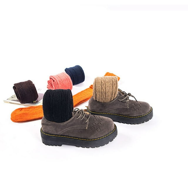 OULII Warm Socks 1 Pair Coffee Wool Socks Reduce Swelling Sports