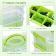 thumbnail image 4 of 3-Layer Organizer Case Stack & Carry Box, Plastic Multipurpose Storage Container Box, Portable Handled Storage Box with Removable Tray for Organizing Sewing Supplies, 4 of 5