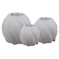 3Pcs Geometric Pillar Candle Mold, 3D Silicone Candle Molds