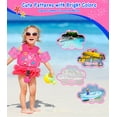 thumbnail image 7 of MoKo Kids Floaties Swim Vest for 13-30lbs/30-70lbs, Water Wing Arm Floaties Swimming Training Equipment, Rose Red Flamingo, 7 of 7