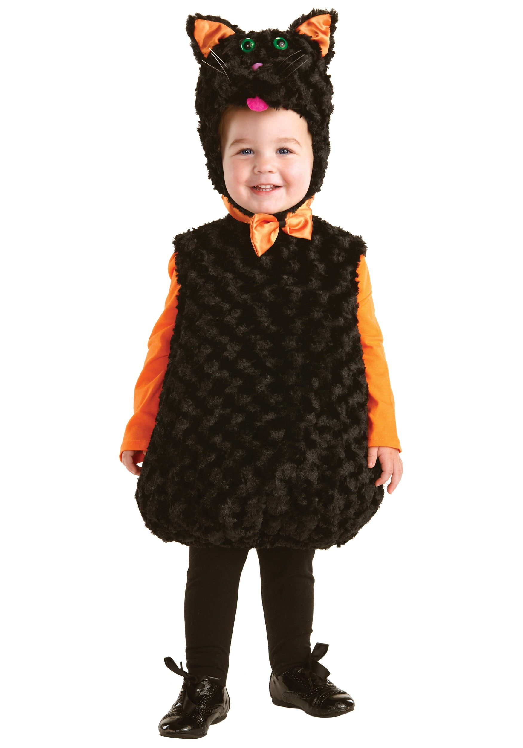 Rubies Costume Black Cat Hooded Costume Cape Toddler One Color 