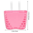 thumbnail image 2 of OULII 1Set Pink Rectangular Bike Basket for Kids Durable and Waterproof, 2 of 8