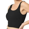 thumbnail image 3 of Darzheoy Sports Bras for Women Yoga Solid Sleeveless Cold Shoulder Casual Tanks Blouse Tops Intimates Seamless Bras 42, 3 of 5