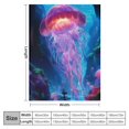 thumbnail image 4 of Autua Jellyfish Fantasy Art Warm Lightweight Blanket Soft Fleece Blankets All Seasons Decor Gift 40x50in, 4 of 6
