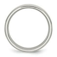 thumbnail image 2 of Auriga Fine Jewelry Stainless Steel Polished 6 mm Ridged Edge Band for Women Size 12, 2 of 6