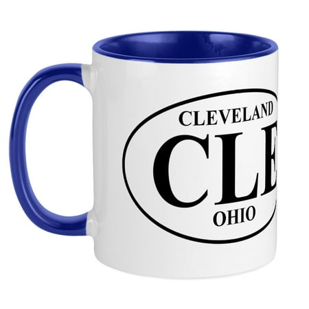 

CafePress - CLE Cleveland Mug - Ceramic Coffee Tea Novelty Mug Cup 11 oz