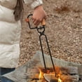 thumbnail image 3 of Pinzas de tijera de acero inoxidable, pinzas para chimenea, pinzas para barbacoa, pinzas para basura con pinza para barbacoa, pinzas para chimenea para exteriores, 3 of 5