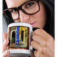 thumbnail image 2 of 3dRose, Old Streets with Tavernas, 11oz Two-Tone Black Mug, 2 of 7