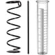 thumbnail image 3 of Medidor de lluvia, medidor de lluvia de vidrio de capacidad Medidor de lluvia desmontable para exteriores con estaca Medidor de lluvia preciso en espiral de metal para patio, céspe, 3 of 4