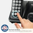 thumbnail image 4 of Panasonic KX-TDG61X Corded Cordless Phone with Call Blocking, Black (3 Handset), KX-TGD613B, 4 of 5