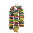 thumbnail image 1 of Juguetes para masticar pájaros, bloques colgantes coloridos con cuerda para jugar a loros de madera - 3 piezas, 1 of 5