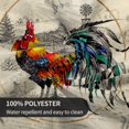 thumbnail image 4 of Rooster Tablecloth Round 60 inch Vintage Style Chicken Sunflower Table Cover Farmhouse Animal Yellow Floral Decor Table Cloth Heat Resistant Washable for Kitchen Dining Party Indoor Outdoor, 4 of 6