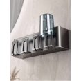 thumbnail image 3 of Multi-Function Toothbrush Cup Holder Punch-Free Toothpaste Holder Wall-Mounted Bathroom Storage Box Mouthwash Cup Holder Three without cup, 3 of 6