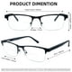 thumbnail image 3 of Gafas de lectura bifocales SOPHILY Metal Half Frame +1.0 para hombre, 3 of 6