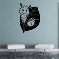 thumbnail image 2 of Cute Little Caterpillar Smiling Eating Leaf Cute Smile Vinyl Wall Art Wall Sticker Wall Decal Decoration For Home Room Wall Boys Girls Kids Room Playroom Wall Décor Wall Décoration Size (10x6 inch), 2 of 3