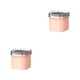 thumbnail image 2 of Molde para cubitos de hielo Yuarrent caja de almacenamiento Con tapa Rosa 2piezas, 2 of 6