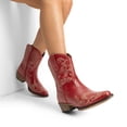 thumbnail image 3 of DREAM PAIRS Women's Cowboy Cowgirl Western Ankle Boots Low Chunky Heels Square Toe Fall Short Booties Shoes, 3 of 5