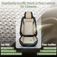 thumbnail image 7 of DIKSOAKR Fit Toyota Tacoma Crew Cab 4-Door 2016-2024 Car Seat Cover 5-seat Ice Silk+Faux Leather Full Breathable ((Black&Beige), 7 of 7