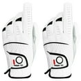 thumbnail image 1 of FINGER TEN Golf Gloves Men Left Hand Handed Golfer Cabretta Leather Value 2 Pack, Mens Non Slip Natural Fit All Weather, 1 of 7