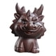 thumbnail image 4 of Estatua de dragón pequeña, figura de dragón en miniatura, escultura de té para mascotas, obra de arte bonita para decoración del hogar y sala de estar naranja Macarena Estatuilla de dragón, 4 of 8