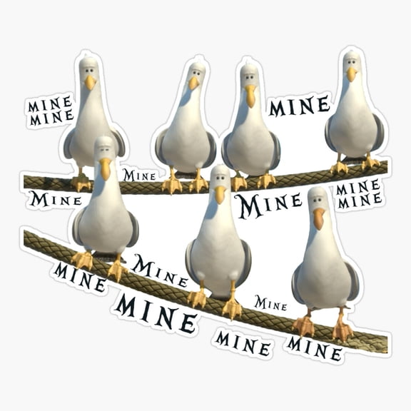 Seagull Mine Ocean Quote Sticker