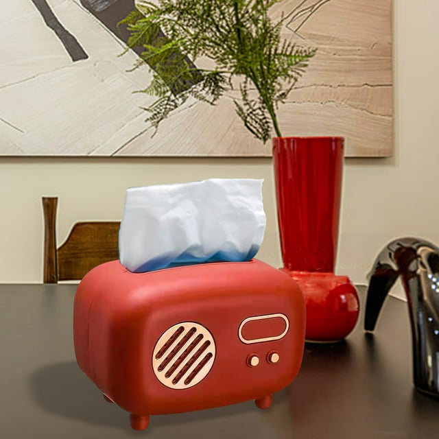 fheaev Home Living Room Radio Tissue Box