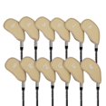 thumbnail image 2 of 12 piezas de cuero sintético para cubiertas de hierro de cabeza de palo de Golf MT/PU, 2 of 5