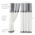 thumbnail image 4 of VHC Brands, Sawyer Mill Panel with Attached Patchwork Valance, 63x36, Set of 2, 4 of 6