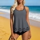thumbnail image 4 of Traje de baño de dos piezas para mujer, estilo conservador, con un traje de baño de dos piezas ahuecado para mujer, trajes de baño tankini para mujer, traje de baño de 2 piezas para mujer, trajes de b, 4 of 9