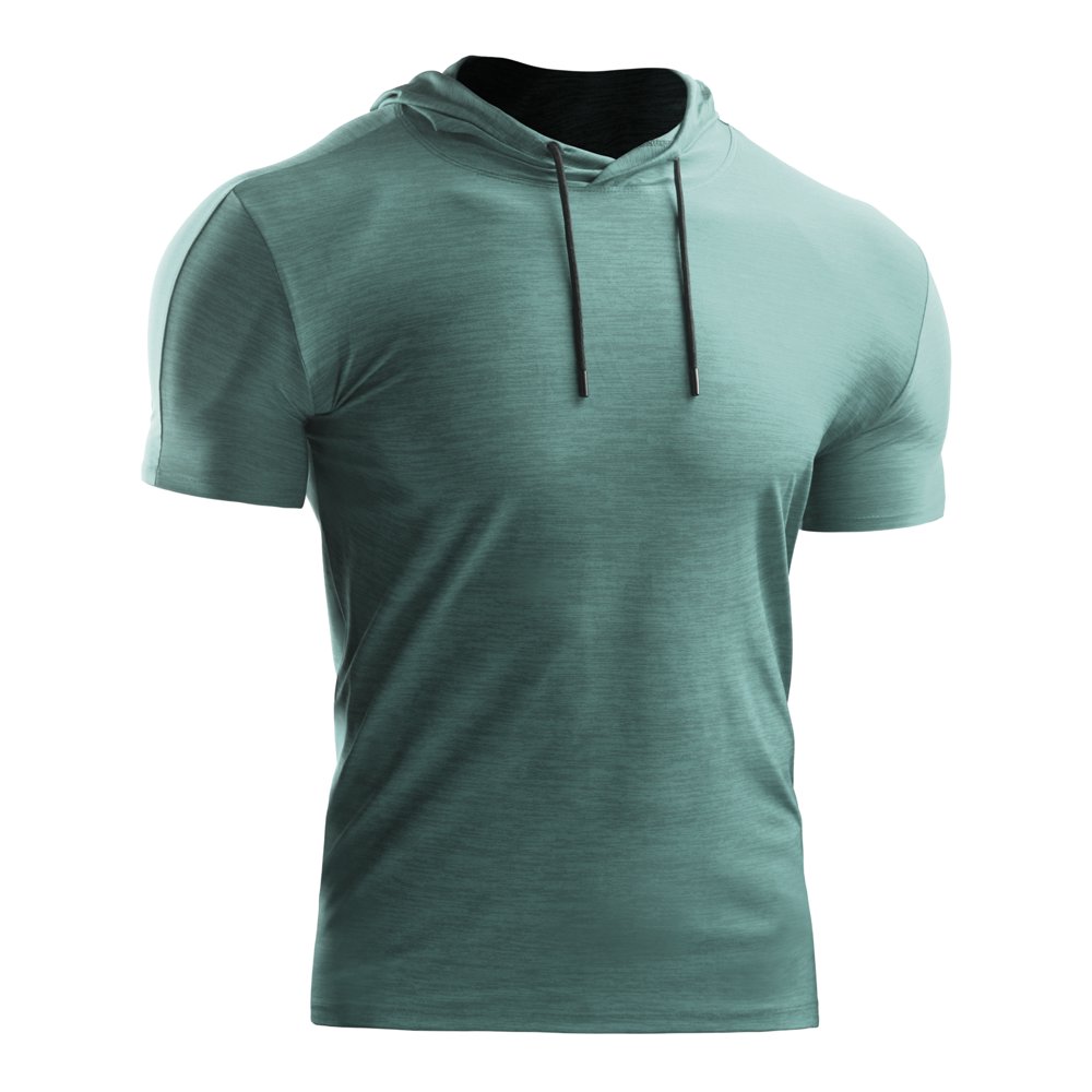 hooded gym shirt