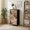 Color-5, variant on 4 Drawer Vertical Storage Dresser Palm trees sunset colorful sky oil painting with Wood Top Fabric Pull Drawers