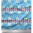 thumbnail image 1 of Soimoi Modal Satin Fabric Aztec Geometric Print Fabric by The Yard 42 Inch Wide, 1 of 3
