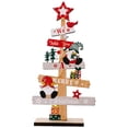thumbnail image 1 of Navidad Madera Letreros de Navidad Placa Alfabeto Regalos de fiesta de Año Nuevo (Santa Snowman), 1 of 9