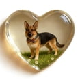 thumbnail image 1 of Adorno de escritorio de acrílico en forma de corazón transparente, ideal como regalo para peluqueros caninos o salones de belleza, 1 of 3