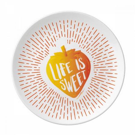 

Sweet Line Strawberry Life Plate Decorative Porcelain Salver Tableware Dinner Dish
