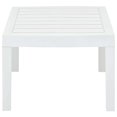 thumbnail image 2 of vidaXL Garden Table White 78x55x38 cm Plastic, 2 of 4