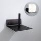 thumbnail image 4 of Advancent Estante frontal de espejo anticorrosivo liso para cocina, hogar, baño, rollo de papel sin clavos, soportes de soporte, accesorios Juegos de accesorios de baño Negro Advancent HA010224-01B, 4 of 6
