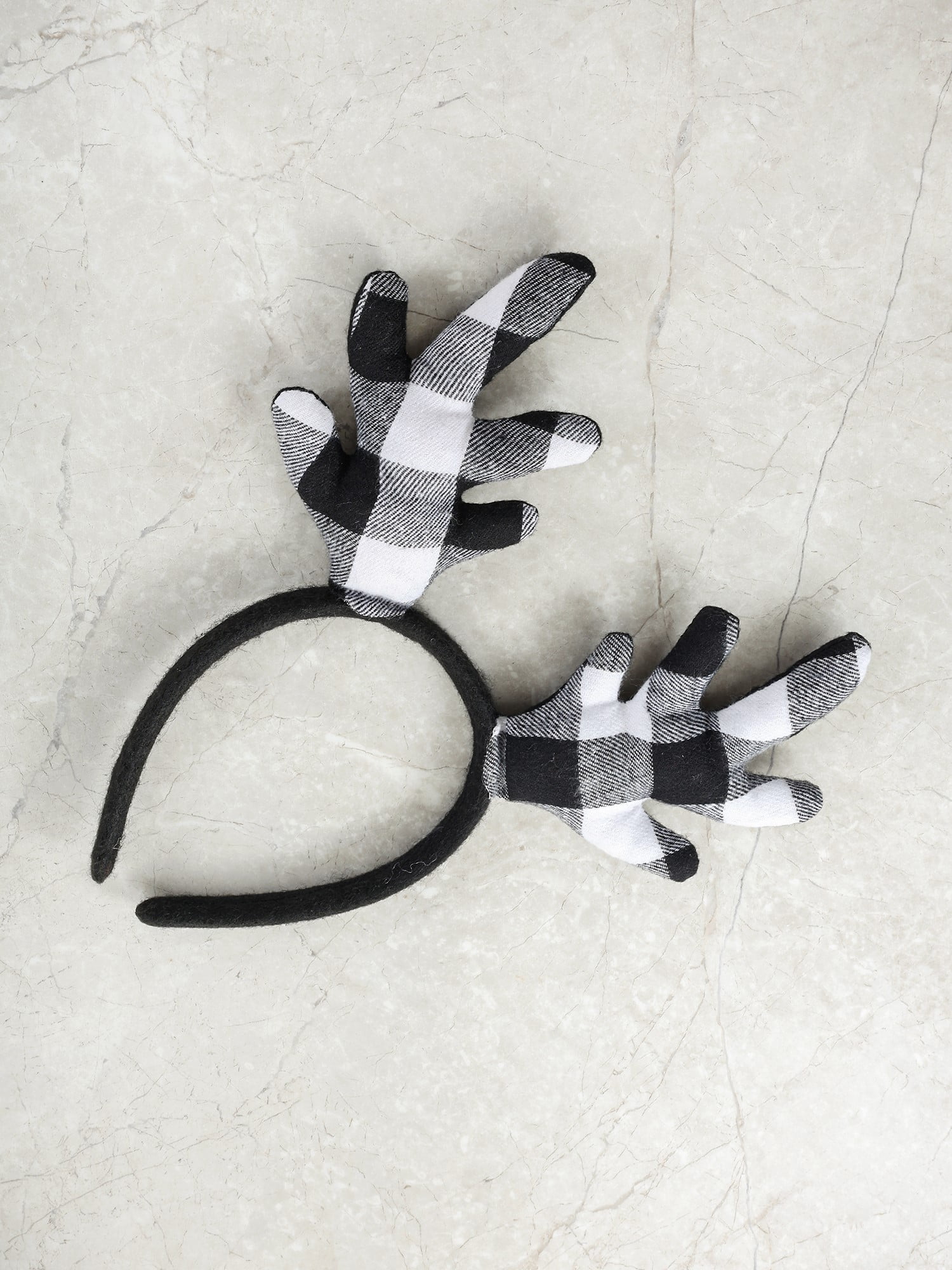 Holiday Time Buffalo Plaid Reindeer Antler Headband, 1 Piece