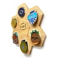 thumbnail image 3 of AMERTEER Medal Holder Display-1Pc Hexagonal Honeycomb Medal Display Stand, 3 of 9