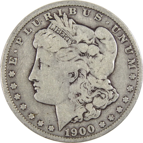 1900 Morgan Dollar VG Very Good Silver $1 Coin