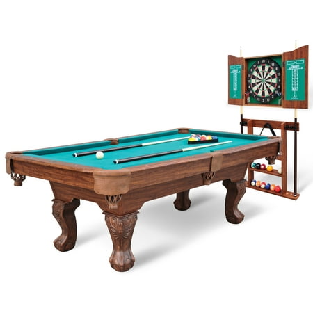 EastPoint Sports 90″ Westford Billiard Pool Table with Dartboard & Cabinet