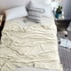 thumbnail image 3 of Manta de forro polar, manta de franela, pequeña (50 x 60 cm), suave y cálida, gruesa, diseño reversible para una comodidad acogedora, ideal para sofá, cama, silla y viajes. Aestivo | Blanco, 3 of 8