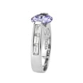 thumbnail image 4 of High polished (no plating) Stainless Steel Ring with AAA Grade CZ in LightAmethyst for Women Style TK3780 Size 6, 4 of 5