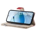 thumbnail image 4 of Funda cartera GANGXUN para Xiaomi Redmi 12 4G/5G , cuero PU con tarjetero, cremallera, correa de mano, soporte y protección 941°, 4 of 6