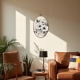 thumbnail image 5 of Canvas Wall Art Floral Watercolor Flowers Cream Modern Decorative Flowers Leaves Oval Framed Canvas Prints Vintage Wall Hanging Decor for Home Office Decorations 8.6"x11.4", 5 of 7