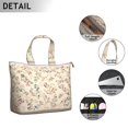 thumbnail image 3 of Flower Women's Large Weekend Travel Bag Moving Canvas Handbag Thick Double Layer Beach Weekend Travel Unisex Hospital Maternity Delivery with Toiletry Waterproof, 3 of 5